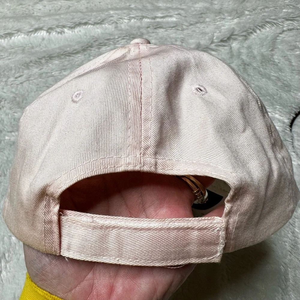 Triangle Sport Palm Tree Sunset Adjustable Baseball Cap Pink Black Women’s OS